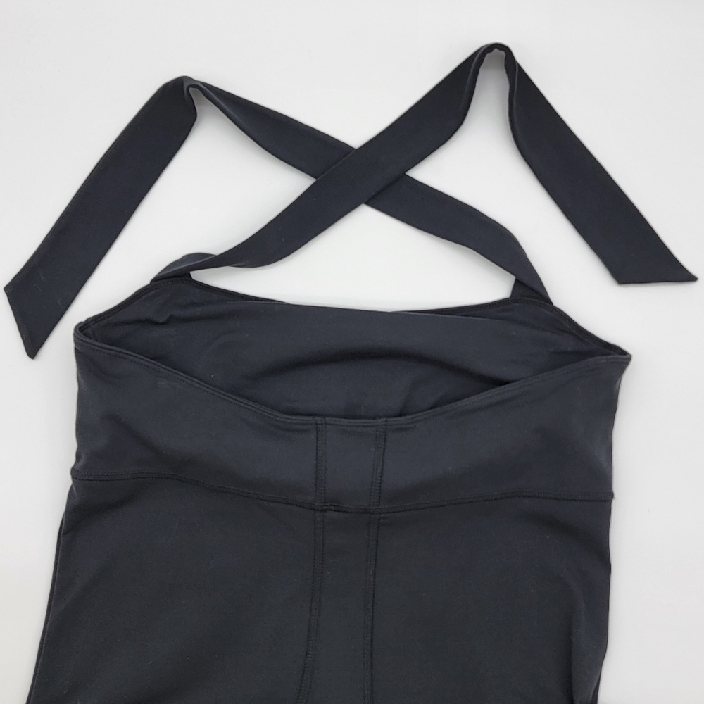 ATHLETA Black Sizzle Dress Womens Size Small Tall ST Halter Summer Beach Dresses - Picture 6 of 12